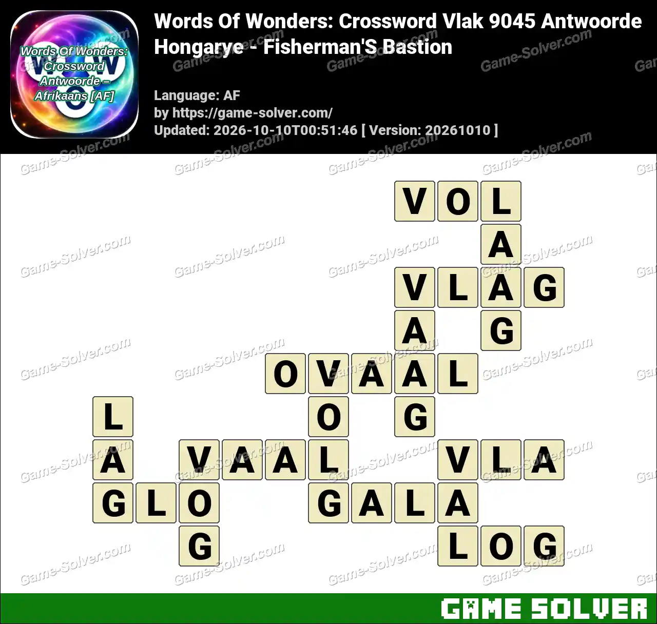 Words Of Wonders: Crossword Vlak 9045 Antwoorde – Hongarye – Fisherman’S Bastion